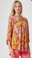 Dear Scarlett "Liz" Top In Yellow Multi