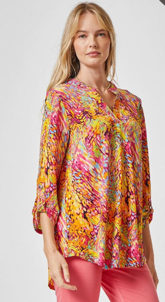 Dear Scarlett "Liz" Top In Yellow Multi