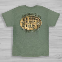 Old Guys Rule “Huntin’ Fishin’ Lovin’” T-Shirt In Military Green