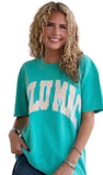 LULU MAC T-Shirt ‘Island Green / Stripe Cream Sickle Sky’