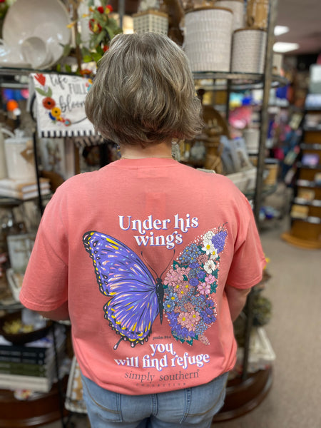 Simply Southern “Under His Wings You Will Find Refuge” T-Shirt