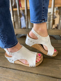 Corkys Boutique “Carley” In White Metallic