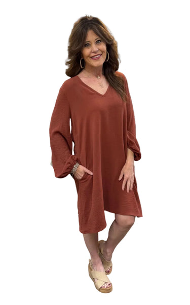 mittoshop long sleeve dress Mittoshop Map of Spring Mini Dress Long Sleeve Size M Rust Floral Print