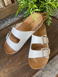 Bamboo “Champion”  Sandals In White
