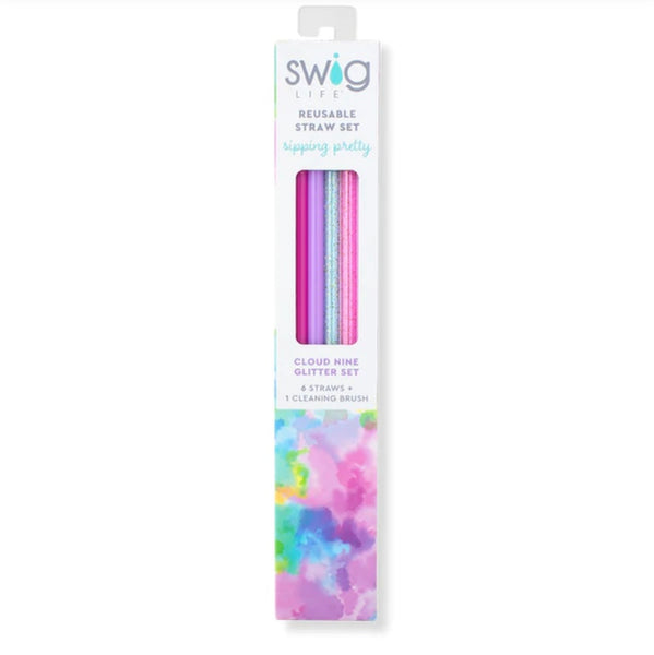 Swig “Cloud Nine” Reusable Straw Set