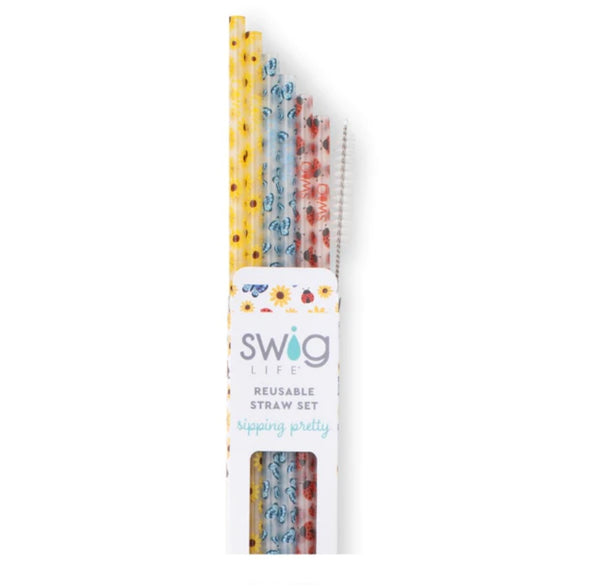 Swig “Picnic” Reusable Straw Set (Tall)