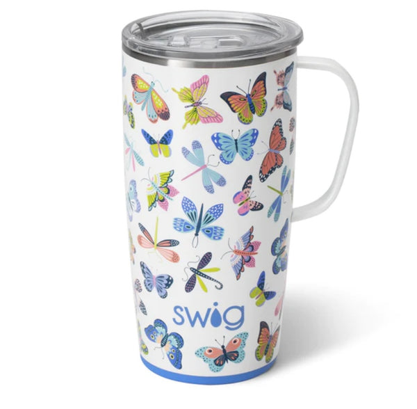 Swig "Butterfly Bliss" 22oz Travel Mug