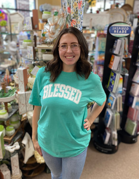 Fox and Owl “Blessed” T-Shirt In Mint