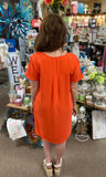 Mittoshop V-Neck Dress In Coral