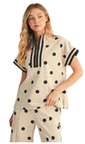 JODIFL, Polka Dot Pant Set (Oatmeal)