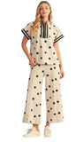 JODIFL, Polka Dot Pant Set (Oatmeal)
