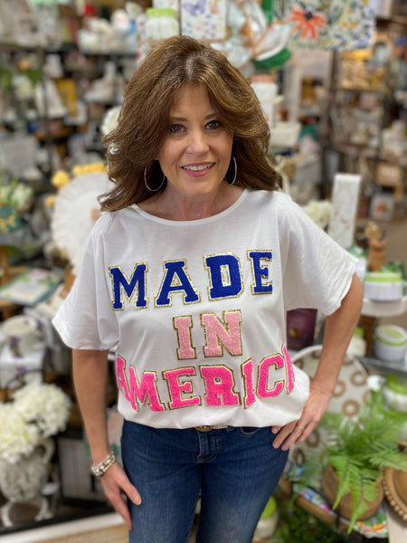 Bibi “Made In America” Top In Off White