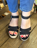 TOMS “Audrey” In Black Metallic