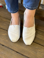 TOMS “Alpargata Cotton Canvas” In White