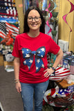 “American Star Bow” T-Shirt In Red