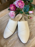 TOMS “Jade” Mule In Natural Canvas Fray