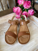 Pierre Dumas “Skyla” Sandals In New Tan