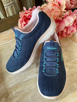 Skechers Summits - Fun Flare In Navy/Mint