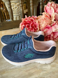 Skechers Summits - Fun Flare In Navy/Mint