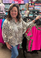 Jodifl Leopard Button Down Top, Assorted Colors
