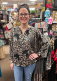 Jodifl Leopard Button Down Top, Assorted Colors