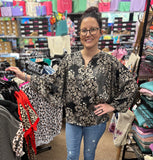 Jodifl Leopard Button Down Top, Assorted Colors