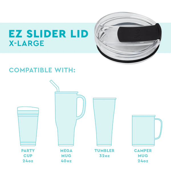 Swig EZ Slider Lid X-Large BLACK (4”)