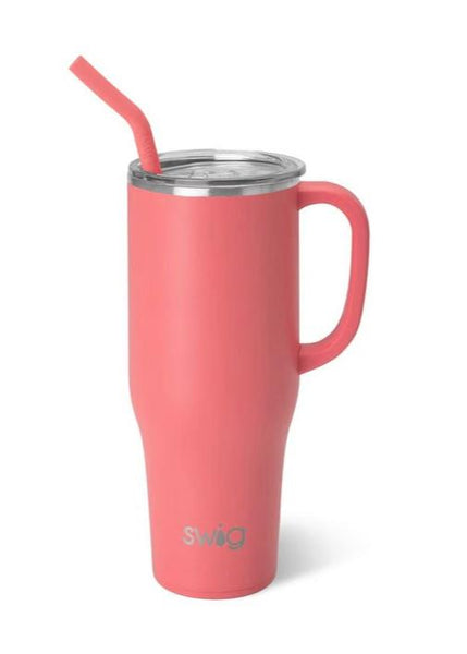 Swig Matte Coral 40oz Mega Mug