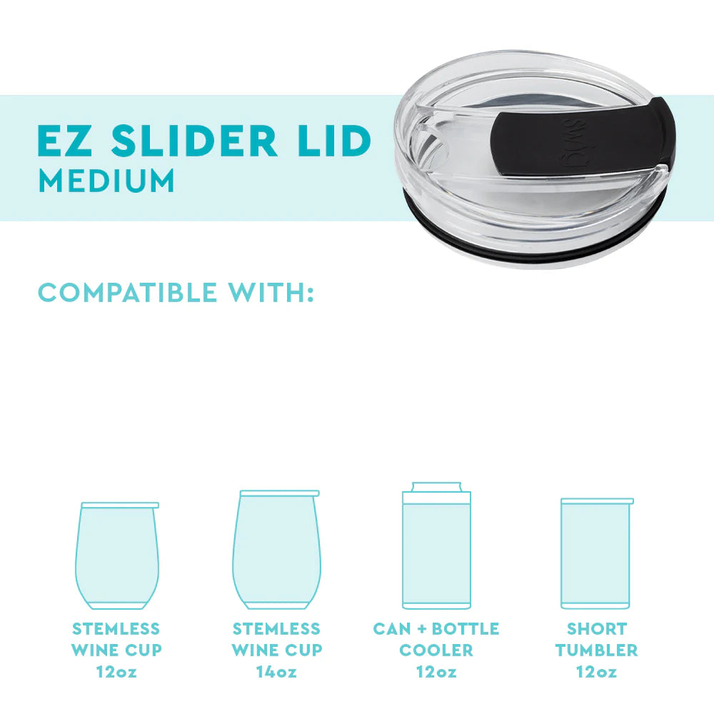 Swig Black EZ Slider Lid (Medium) - Thumbnail 3