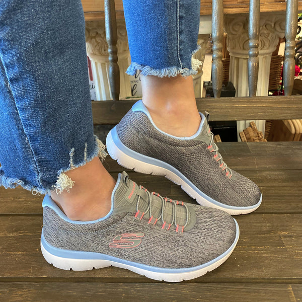 Skechers Summits - Fun Flare In Grey Multi