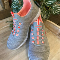 Skechers Summits - Fresh Impression In Grey/Coral