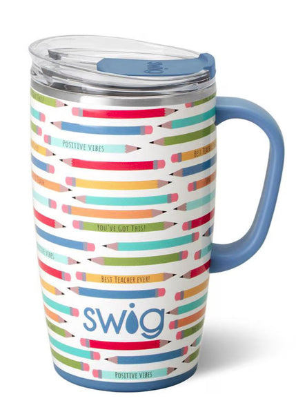 Swig "Teacher Life" 18oz Travel Mug