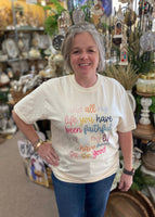 Salty Cactus “And All My Life…” Comfort Color T-Shirt In Ivory