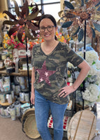 “Vintage Star” T-Shirt In Camo