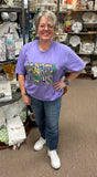 Comfort Colors “ Funky Mardi Gras ” T-Shirt In Violet