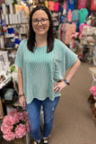Zenana Corded Oversized Top, Assorted Colors