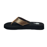 Yellow Box Flip Flops, ‘Ginai’ in Bronze
