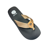 Yellow Box Flip Flops, ‘Ginai’ in Bronze
