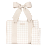 CASE-MATE, Latte Gingham Bow Jelly Tote