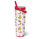 SWIG Leakproof To-Go 30oz Tumbler, ‘Christmas Canines’