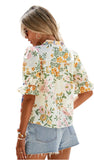LDC Crochet V Neck Boho Blouse