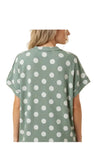 HEIMISH Polka Dot Textured V-Neck Top, Assorted Colors