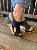 Corkys Boutique “Carley” In Black Smooth
