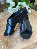 Volatile “Ablette” Criss Cross Wedge In Black